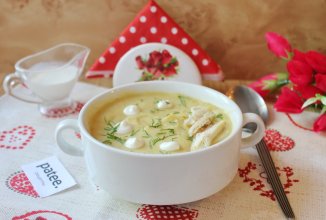 Суп-пюре с кабачком и сливками