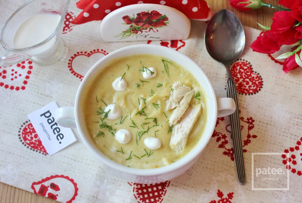 Суп-пюре с кабачком и сливками - Шаг 13