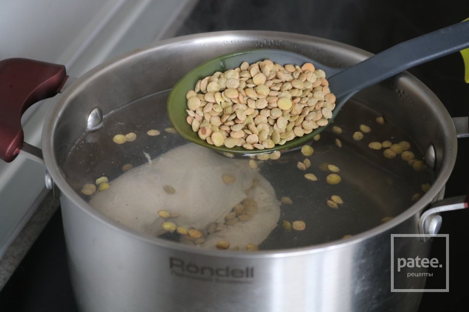 Куриный суп с чечевицей - Шаг 4