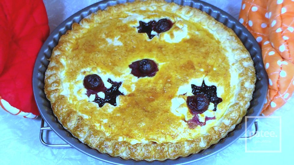 Пирог с вишней из песочного теста - Шаг 15