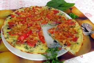 Пицца из кабачков на сковороде