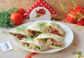 Мексиканские лепешки с курицей