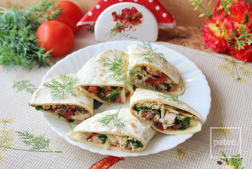 Мексиканские лепешки с курицей - Шаг 20