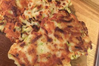 Драники из картофеля и кабачка молочной зрелости на кокосовом масле