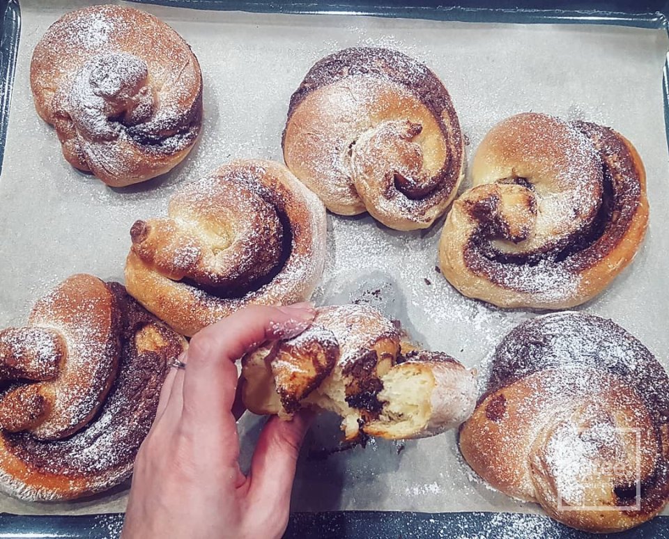 Булочки с нутеллой - Шаг 1