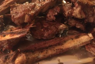 Каре ягнёнка на огне