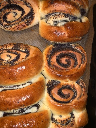 «Улитки» с маком - Шаг 1