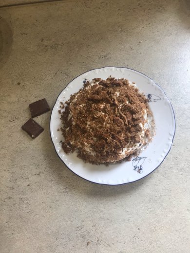 Пп торт шоколадная крошка - Шаг 8