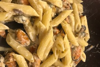 Паста с мидиями