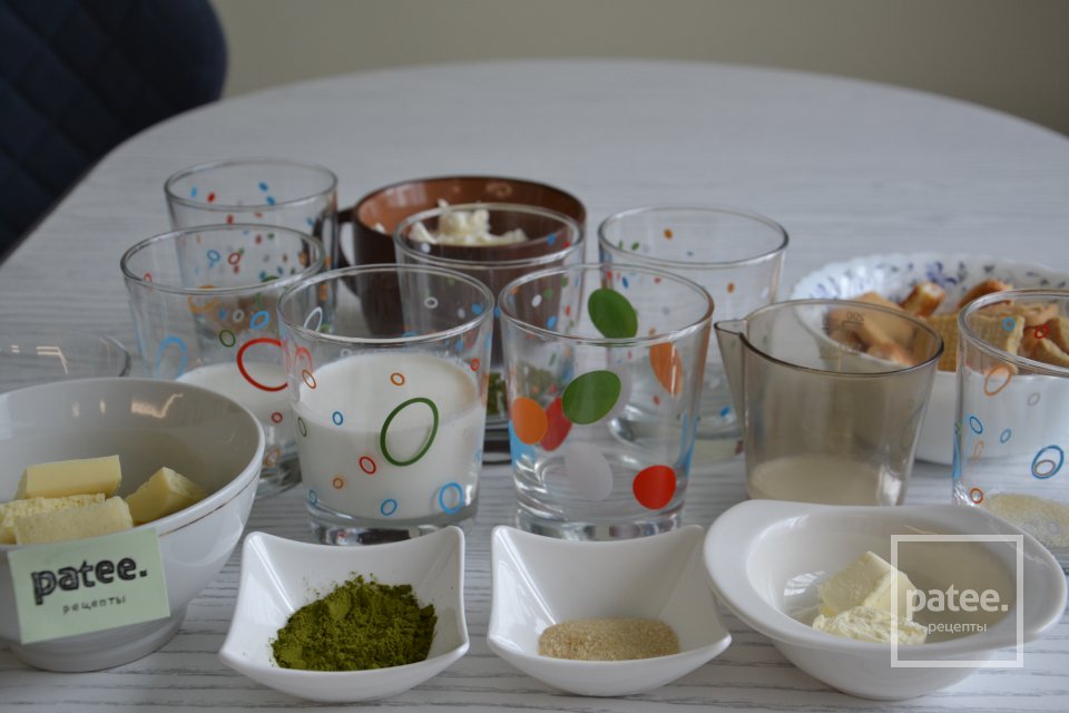 Чизкейк со вкусом чая матчи. - Шаг 1