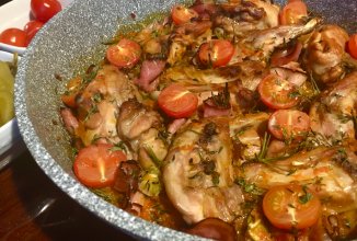 «Копчёный» кролик.