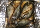 Окунь речной, запеченный
