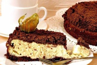 Шоколадно-творожный пирог