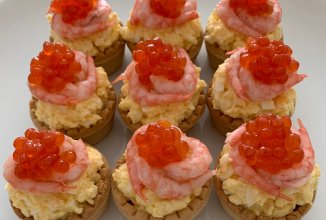 Тарталетки с креветками