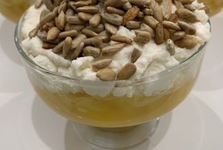 Яблочно-творожный десерт