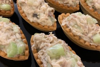 Тарталетки с копчёной рыбой