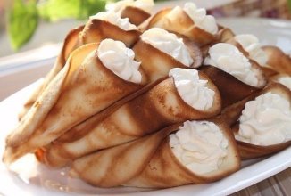 ТРУБОЧКИ С ТВОРОЖНО-СЛИВОЧНЫМ КРЕМОМ