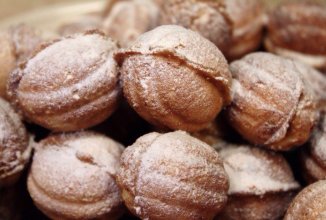 Печенье "Орешки" со сгущенкой.