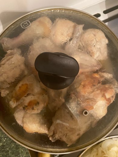 Курица тушеная с перцами🍗 - Шаг 4