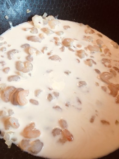 Чесночно-сливочная паста с креветками - Шаг 3