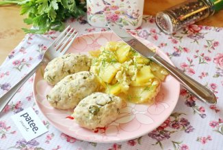 Котлеты с молодой капустой на пару