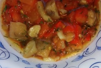 Салат из печёных овощей