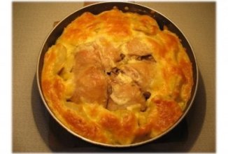 КУРИНЫЕ БЕДРА В КАРТОФЕЛЬНОМ КОЛЬЦЕ