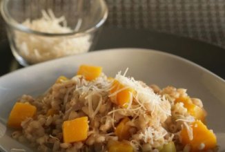 Перловое ризотто с тыквой