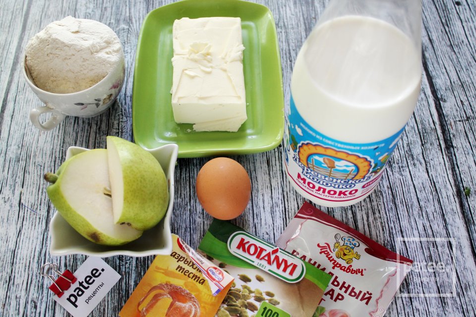 Блины, фаршированные карамелизованной грушей - Шаг 1