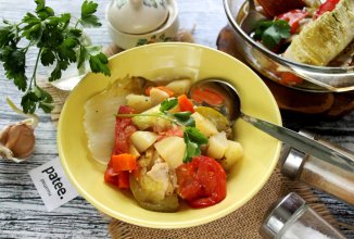 Домлама с курицей в духовке