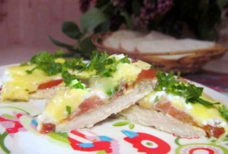 Куриные бёдра запечённые под сыром