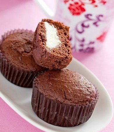 Шоколадно-творожные кексы