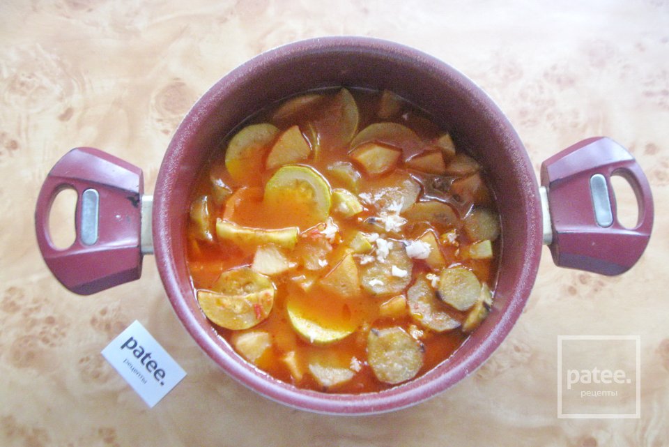 Овощное рагу с баклажаном и яблоком - Шаг 9