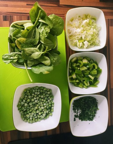 Зелёная шакшука 💚 - Шаг 1