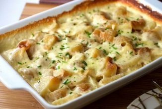 Гратен с курицей