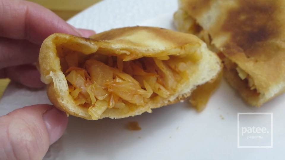 Жареные пирожки с капустой - Шаг 5