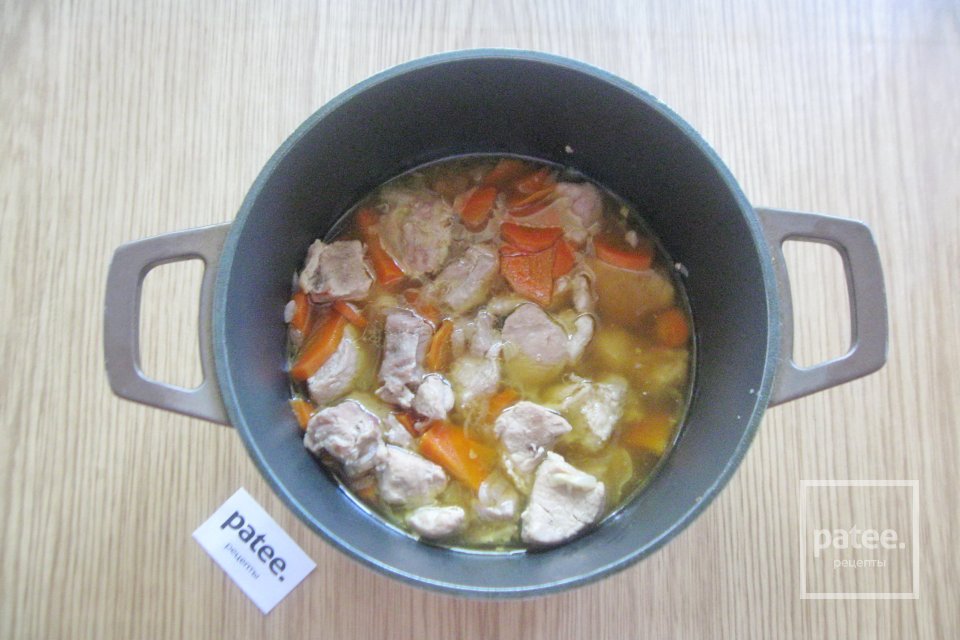 Жаркое из свинины с цветной капустой и картофелем - Шаг 6