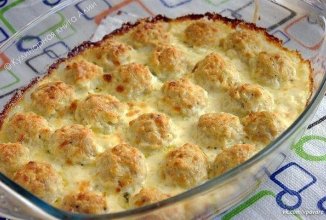 Куриные шарики в сырно-сливочном соусе