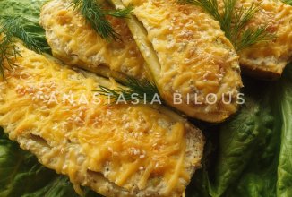 ПП Кабачки запечённые с творогом и сыром