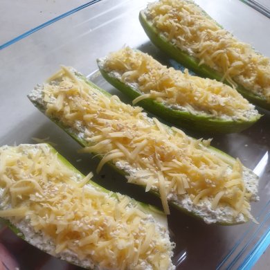 ПП Кабачки запечённые с творогом и сыром - Шаг 5