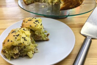 Заливной пирог с капустой