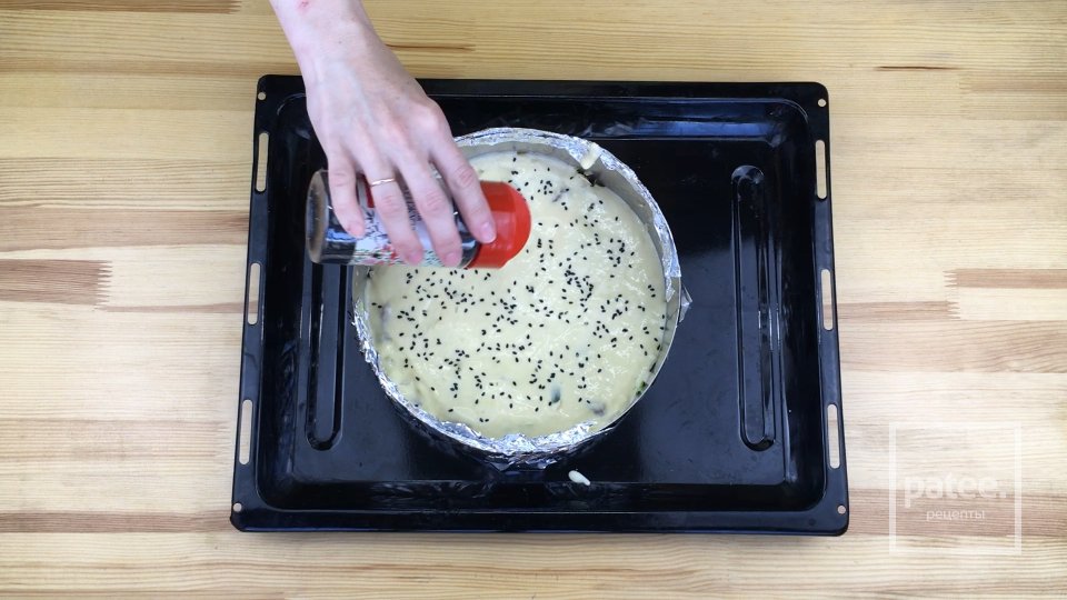 Заливной пирог с капустой - Шаг 4