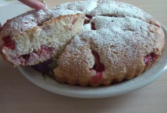 Клубничный пирог. БЕЗ МАСЛА!