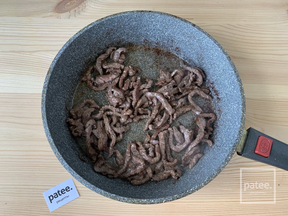 Стир-фрай с говядиной, фасолью и овощами - Шаг 4