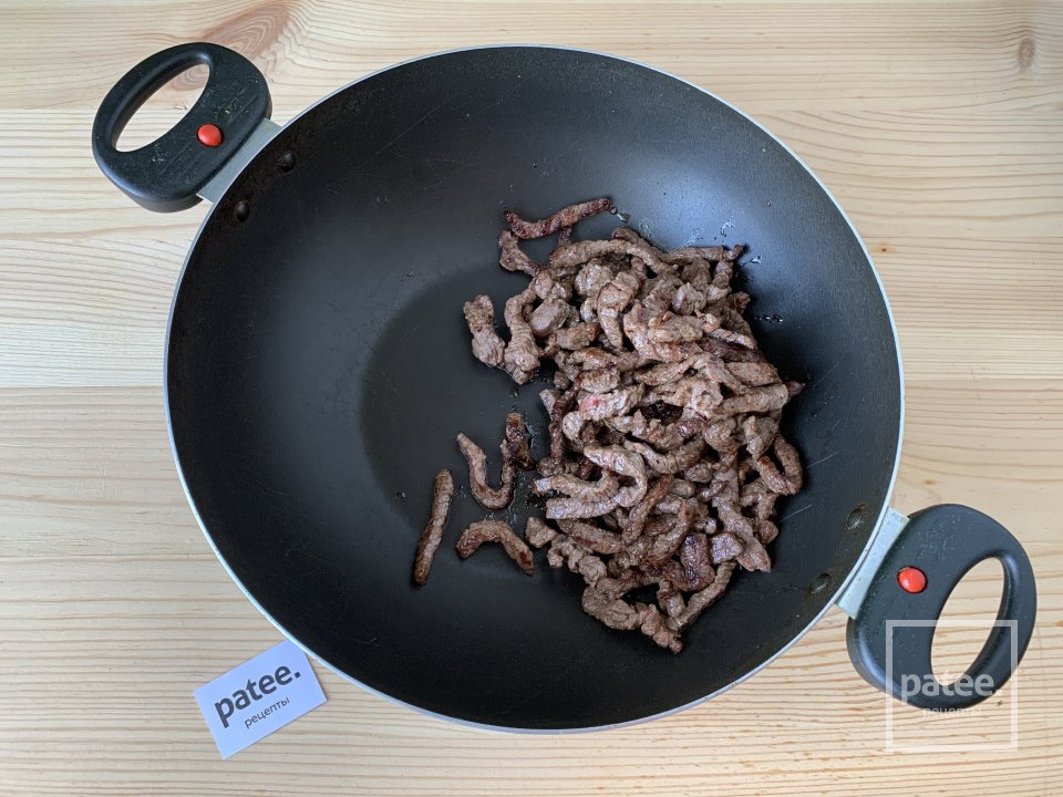 Стир-фрай с говядиной, фасолью и овощами - Шаг 5