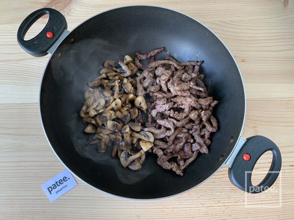 Стир-фрай с говядиной, фасолью и овощами - Шаг 6