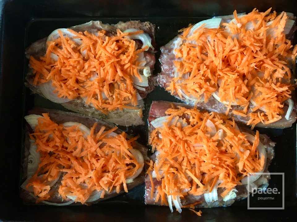 Филе скумбрии под «овощной шубой» - Шаг 4