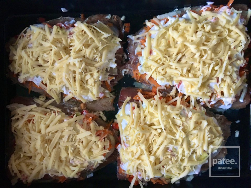 Филе скумбрии под «овощной шубой» - Шаг 8