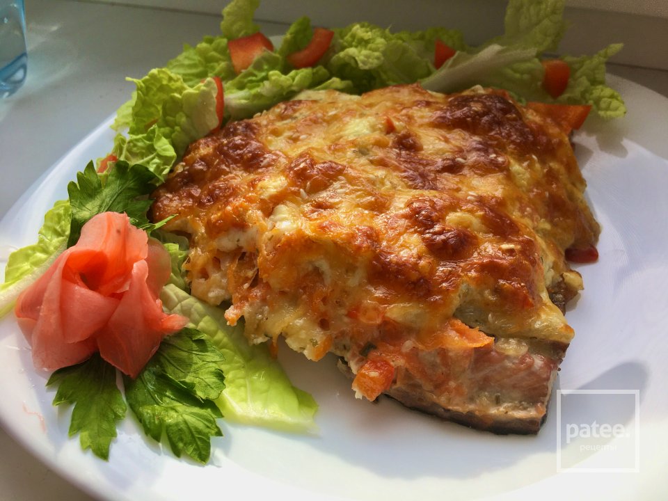 Филе скумбрии под «овощной шубой» - Шаг 9