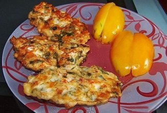 Куриные оладьи с сыром